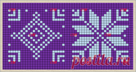 21 жаккардовая схема в стиле норвежских узоров | ЖАККАРДос | Яндекс Дзен