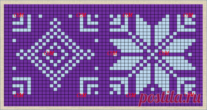 21 жаккардовая схема в стиле норвежских узоров | ЖАККАРДос | Яндекс Дзен