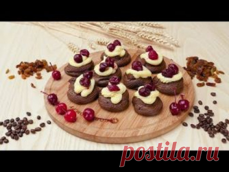 Заварные пирожные со сливочным кремом - Рецепты от Со Вкусом