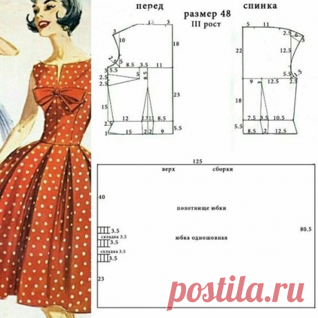 Ретро - выкройки платьев, классической формы 48 - 52 размера. | Юлия Жданова | Яндекс Дзен
