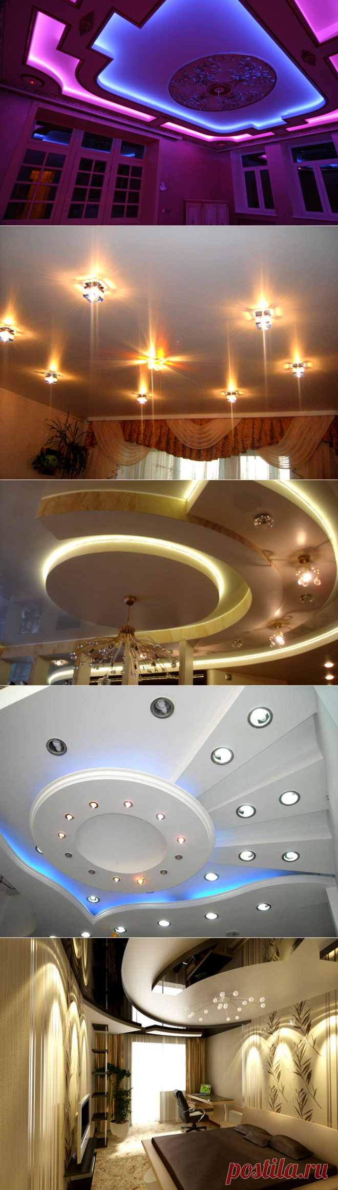 Как смонтировать потолки для гостиной из гипсокартона. Фото самых оригинальных идей!

В любом жилом помещении рано или поздно наступает необходимость проведения ремонта. Вместе с ним приходит множество вопросов по планированию, выбору дизайна и материалов внутренней отделки. Так, оригинальным и в то же время практичным решением будет смонтировать потолки для гостиной из гипсокартона.