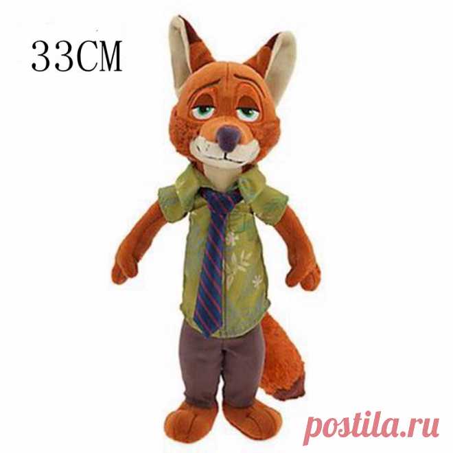 Мультфильм Zootopia Плюшевые Игрушки Кролик Джуди Хопс Ник уайлд 22 33 СМ Zootopia Фаршированные Плюшевые куклы детские игрушки купить на AliExpress