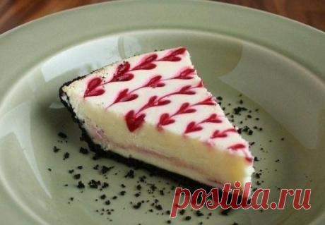 Как приготовить чизкейк из белого шоколада с малиной - рецепт, ингридиенты и фотографии