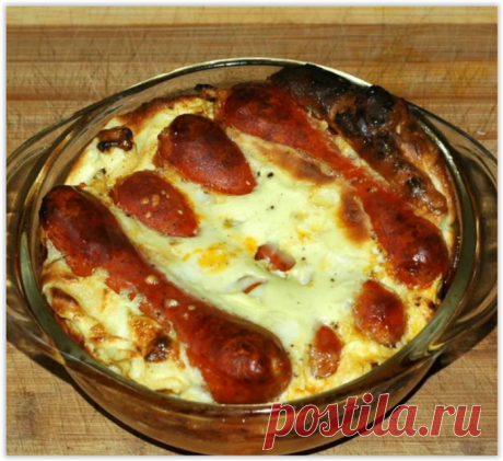 Английский завтрак "Жаба в норке"