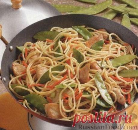 Рецепт: Спагетти по-китайски на RussianFood.com
