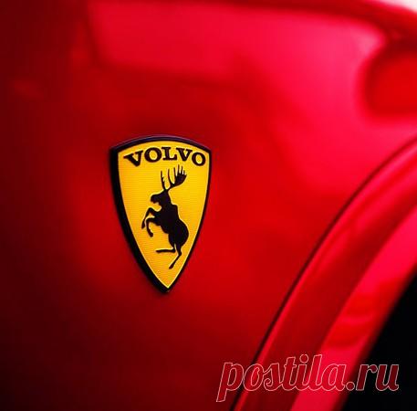 Клубная эмблема "Лось Volvo" из высококачественного пластика, в форме 3D,  на жёлтом фоне с чёрной надписью Volvo и лосем. Изготовлены с размером 6 х 8 см, самоклеющимися, подробное описание и условия оплаты и доставки на сайте интернет магазина "СНС Авто Тюнинг"