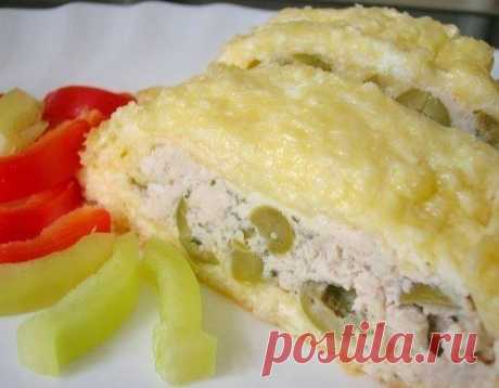 Рулет из сыра и курицы