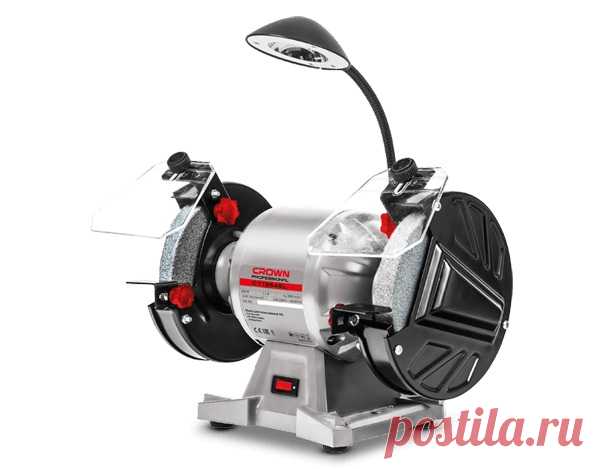 Станки заточные: Точильный станок CROWN CT13546L (250 Вт,150 мм, подсве)  Точильный станки CROWN широко применяются для заточки инструментов с круглой, плоской, конической, фасонной и конической вогнутой поверхностью.
Технические характеристики:
- Мощность - 250 Вт;
- Диаметр круга - 150 мм;
- Частота вращения - 9000 об/мин;
- Напряжение - 220 В;
- Скорость - 1 - 50 м/сек;
- Вес - 4 кг;
Особенности: