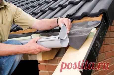 Как установить водосток — Домашний уют