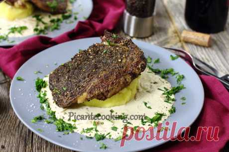 Стейк о-пуавр (Steak au Poivre) | Picantecooking