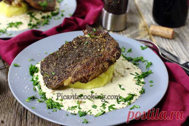 Стейк о-пуавр (Steak au Poivre) | Picantecooking