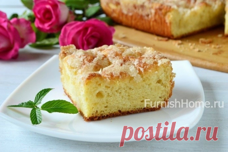 Сахарный пирог со сливками