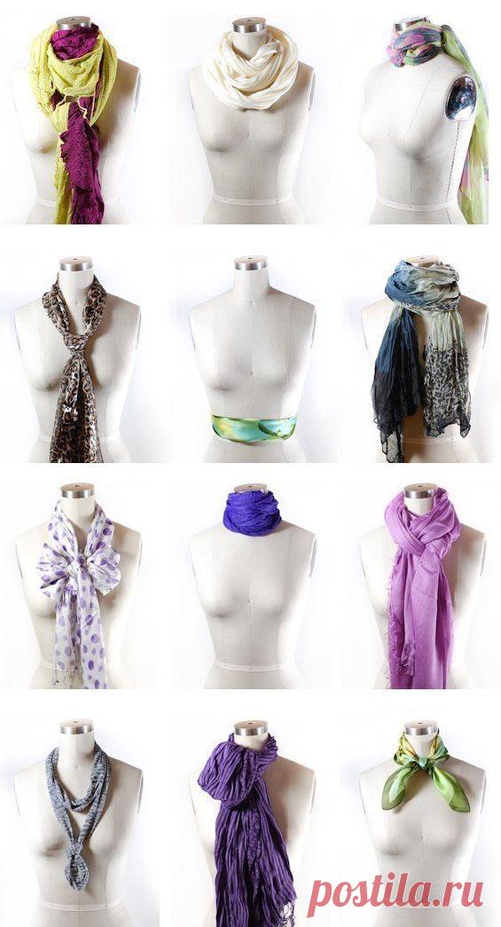 Как красиво завязать шарф.