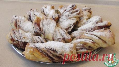 Сдобные булочки с джемом и орехами Кулинарный рецепт