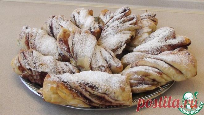 Сдобные булочки с джемом и орехами Кулинарный рецепт