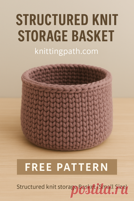 Structured Knit Storage Basket (Small Size)