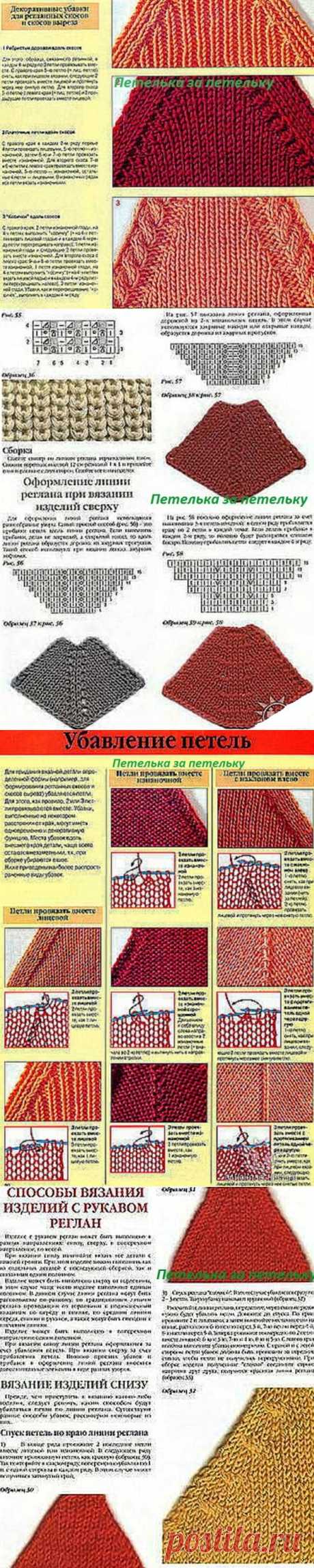 Петелька за петельку &amp;#8212; реглан