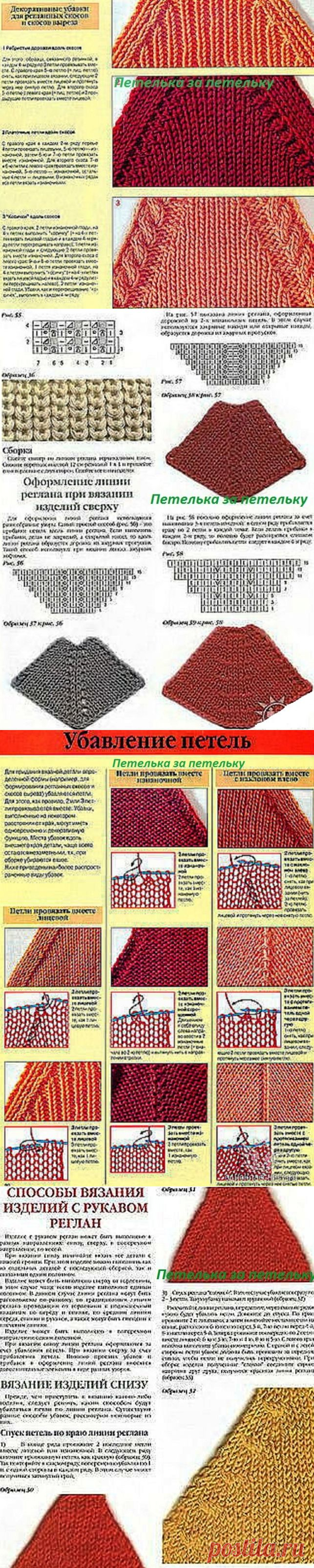 Петелька за петельку &#8212; реглан