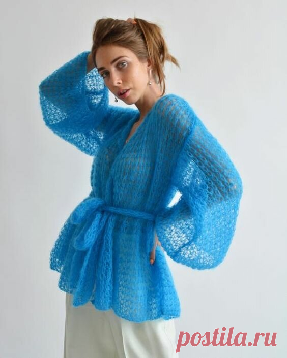 Нежнейшее вязание. Любимец модниц: джемпер-паутинка. | Женский. | Дзен