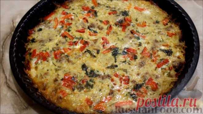 Рецепт: Быстрая картофельная запеканка с мясным фаршем на RussianFood.com