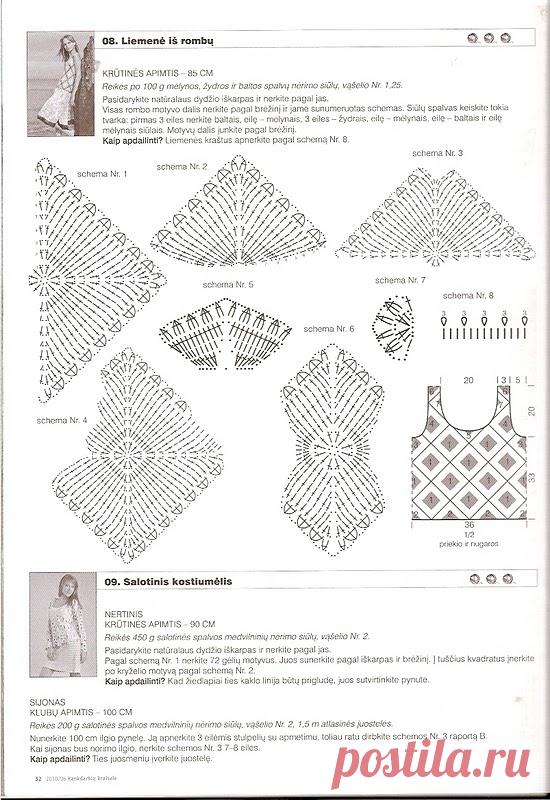 Вяжем крючком: Кофты из мотивов