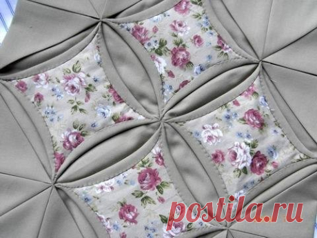 Красивый и несложный блок: пэчворк — Сделай сам, идеи для творчества - DIY Ideas