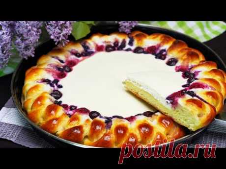 МЫ в ВОСТОРГЕ!!! ОГРОМНАЯ Ватрушка с Творогом! Рецепт Пирог | Кулинарим с Таней