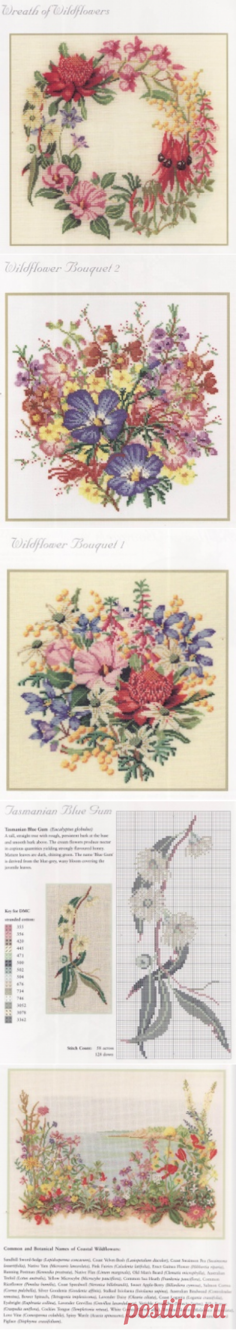 Jan Woodman. The Magic Of The Forest In Cross Stitch And Watercolor