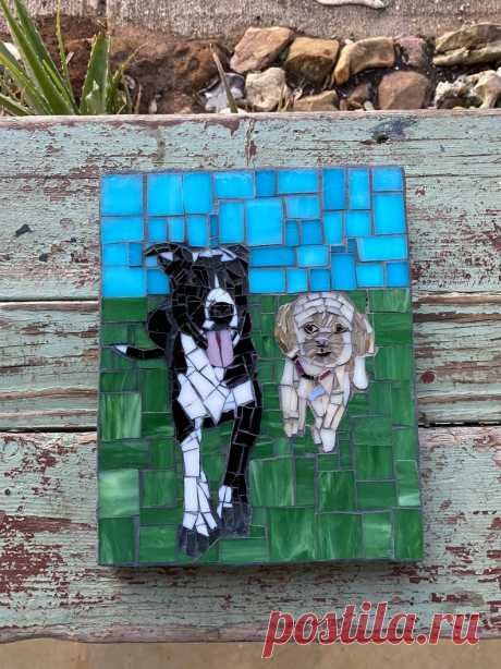 8x10 Mosaic Pet Portrait | Etsy