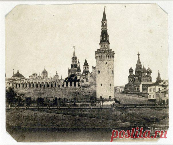Вот так выглядела Кремлёвская набережная за 9 лет до отмены крепостного права в России / История цивилизаций!