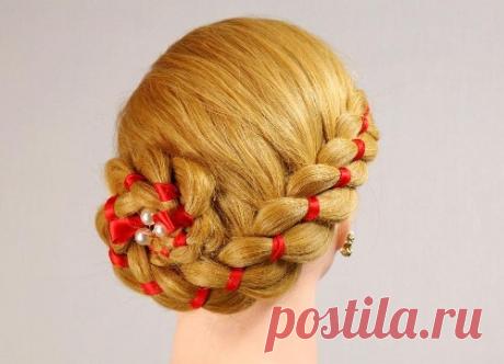 Как плести косы из четырех прядей — Рукоделие