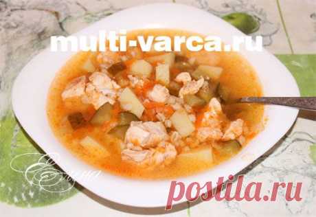 Рассольник в мультиварке с перловкой