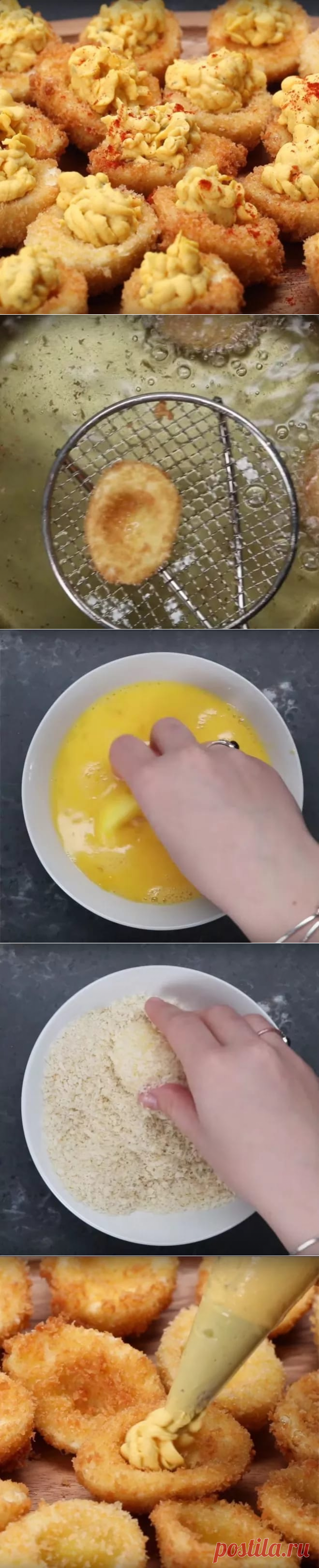 Фаршированные яйца по новому - Простые рецепты Овкусе.ру