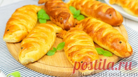 Рецепт: Пирожки-рыбки с рыбой и картошкой на RussianFood.com