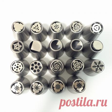 Dropshipping 19 Модель России Нержавеющей Стали Обледенение Трубопроводы Насадки Советы Кондитерские Торт Украшение Украшение Инструменты для Кухни купить на AliExpress