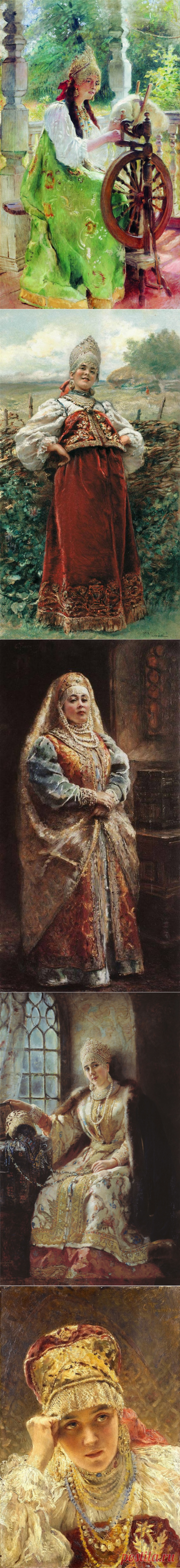 Портреты русских боярынь и боярышень Маковского