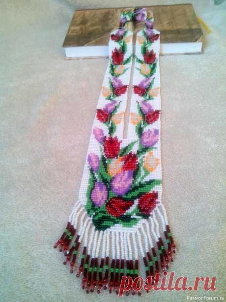 Гердан "Тюльпаны" | Бисер. Работы пользователей