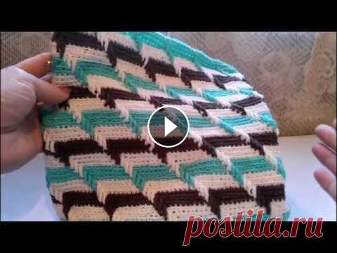 #РельефныйУзор #3DкрючкомПокругу. Вяжем сумку или подушку.O teste padrão gravado 3D faz crochê em Такой узор многие вязали только по одной стороне, я же предлагаю связать его по кругу. Особое спасибо всем поклонникам, спонсорам и просто неравнодушн...