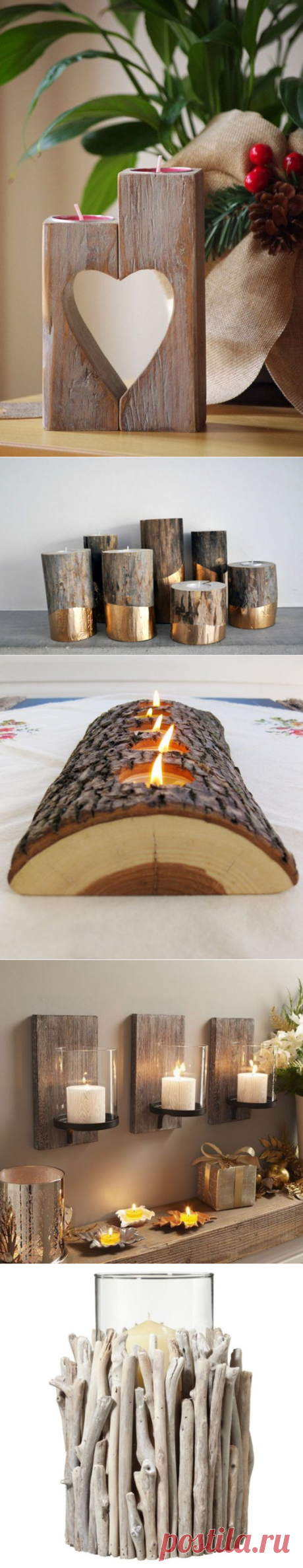 Подсвечники из дерева своими руками: фото и мастер-классы