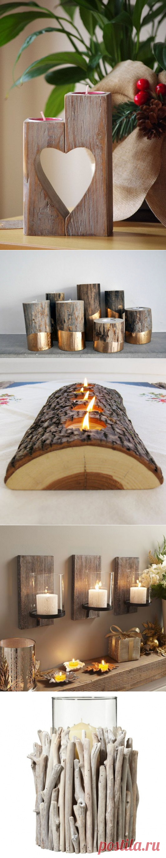 Подсвечники из дерева своими руками: фото и мастер-классы