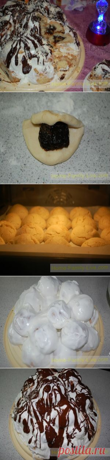 Торт Пьяный Чернослив - пошаговый фоторецепт - десертКулинарные рецепты