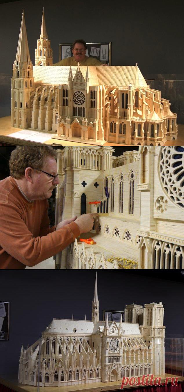 (+1) тема - Шедевры из спичек и зубочисток | Очумелые ручки