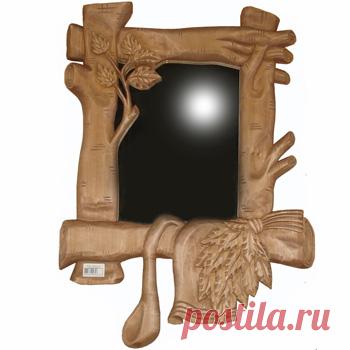 Магазин Домівка: Резное панно-зеркало БЕРЕЗКА, резные таблички, изготовление панно, панно настенное для саун и бань, пано, продажа, купить, Днепропетровск, Украина