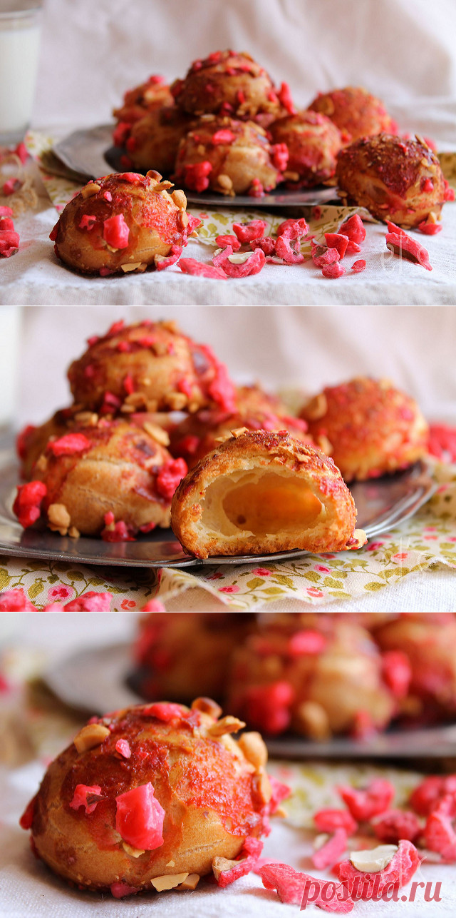 Chouquettes в розовый пралине - любовь & ест