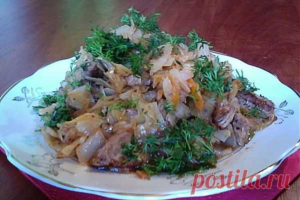 Потрясающе вкусное и необычное овощное блюдо с мясом!
""БИГОС"" Пальчики оближешь! Вот рецепт...