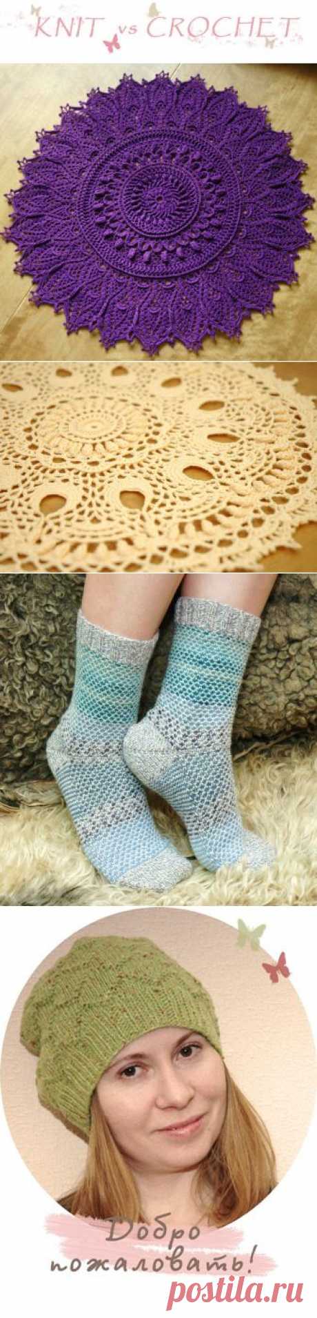 KNIT vs CROCHET: Салфетки и носки