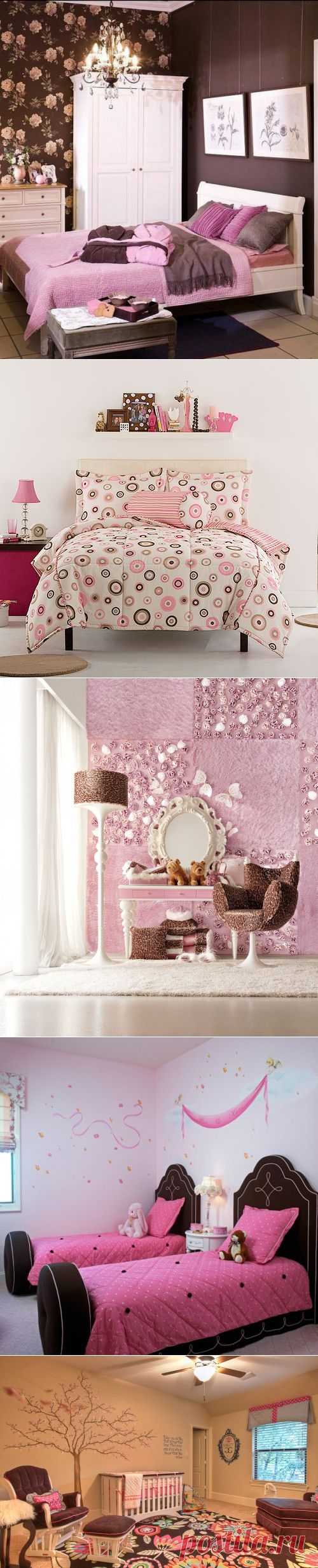 Девичья спальня в розово-коричневых тонах | УЮТНЫЙ ДОМ | советы