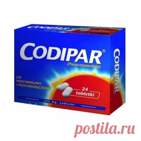 CODIPAR x 24 tablets, Paracetamol 500 mg CODIPAR UK Paracetamol clearly alleviates moderate to moderate pain of various etiologies. It also has antipyretic properties