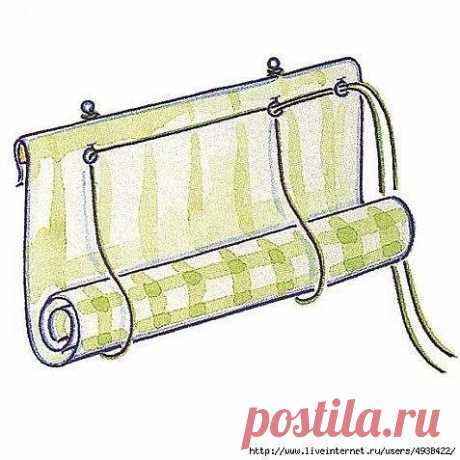 Рулонная штора на пластиковое окно.