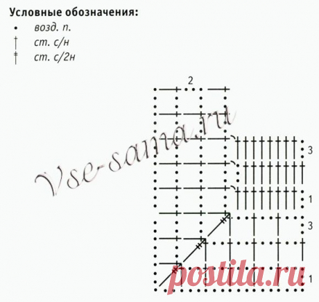 Коврик крючком «домино» - Аксессуары, мелочи для дома крючком